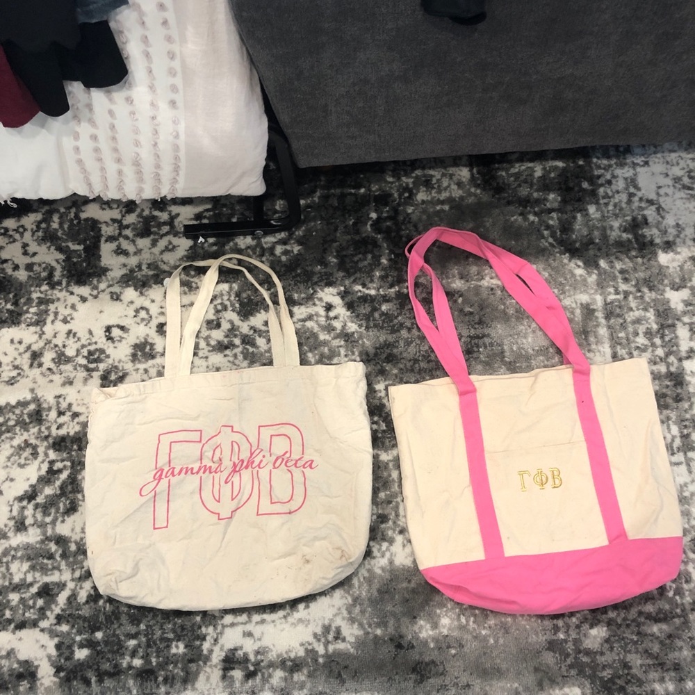 COPY - Gamma phi beta canvas bags